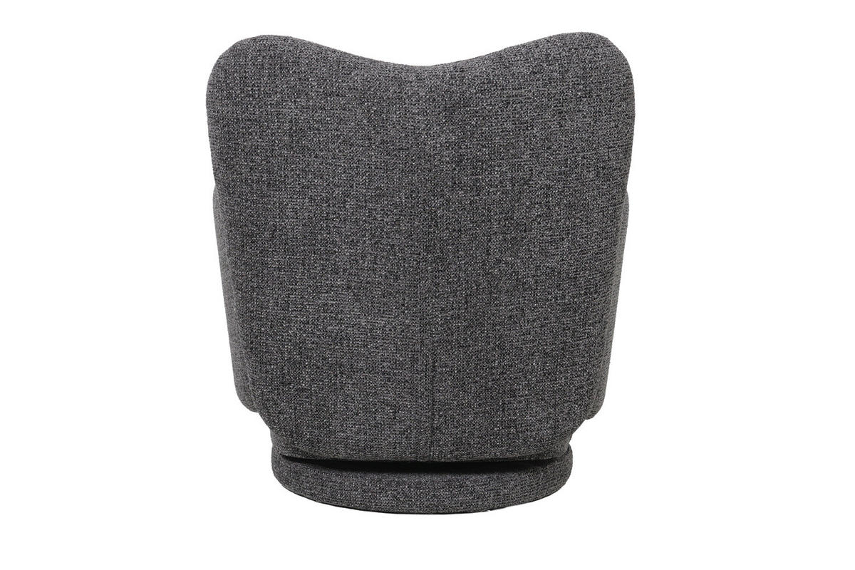 DREHSESSEL Verona, Webstoff, Dunkelgrau - Dunkelgrau, Textil (76/80/78cm) - dasmöbelwerk