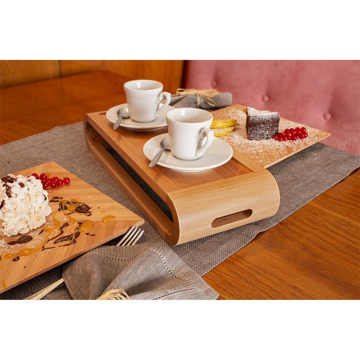 TABLETT Braun 49/27/7 cm ALVASDG - Braun, Holz (27/7/49cm) - ArteLegno