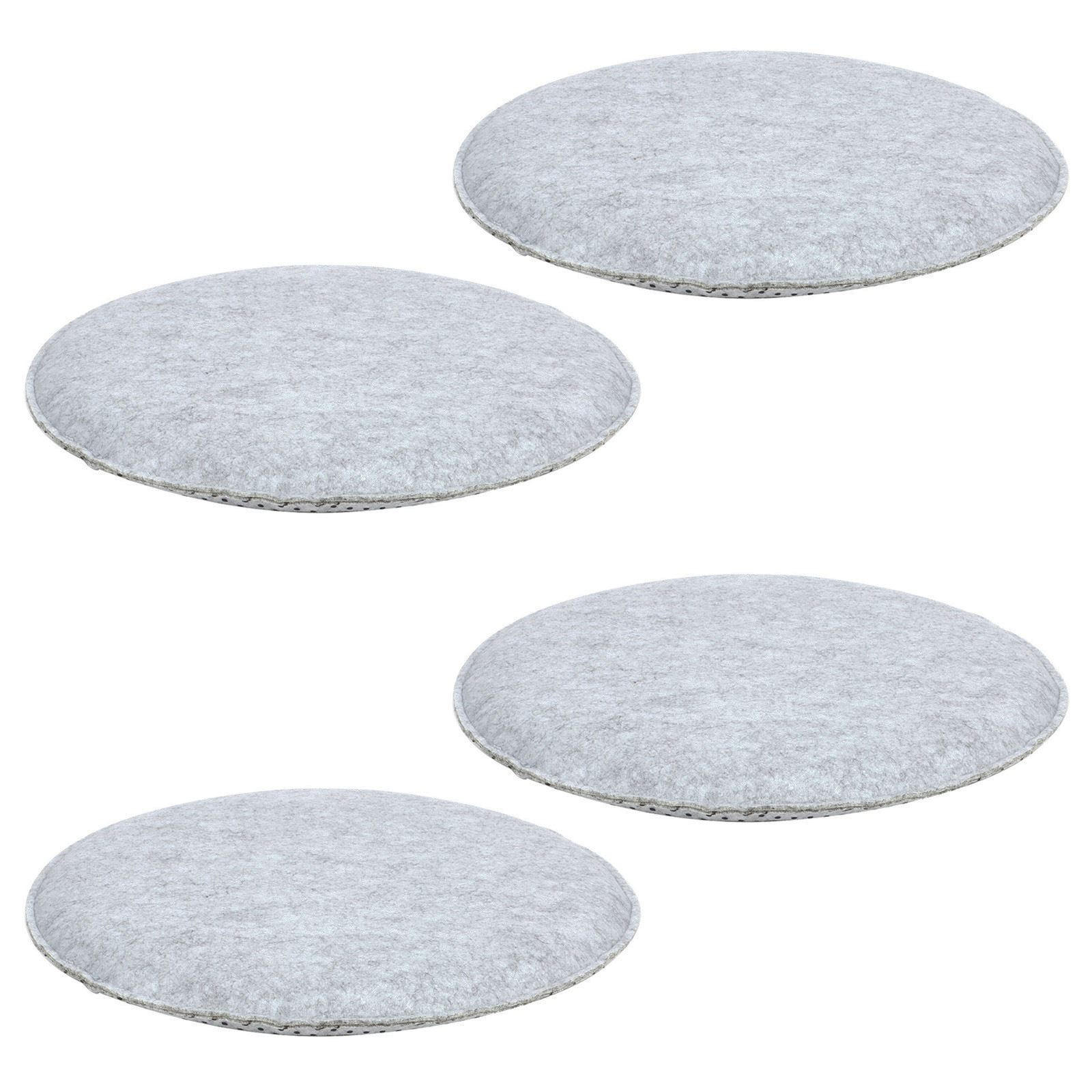 SITZKISSEN LESLIE 4ER-SET - Grau, Textil (35/35/2cm) - IDIMEX