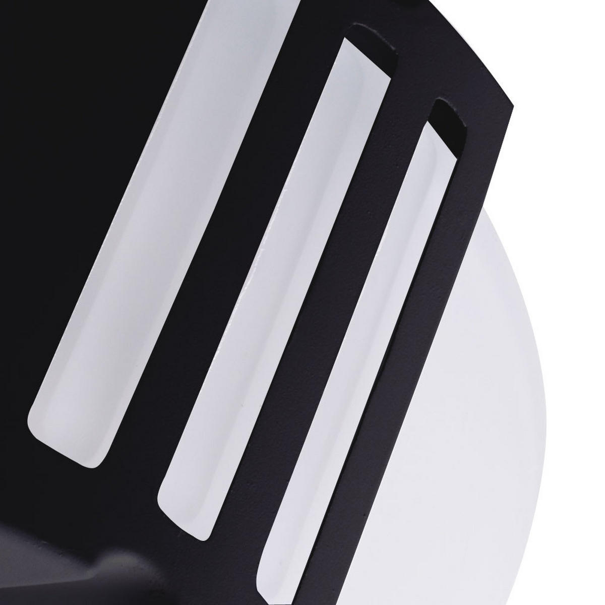 AUSSEN-WANDLEUCHTE Alu Schwarz - Schwarz, Glas (18/24.5/9.3cm)