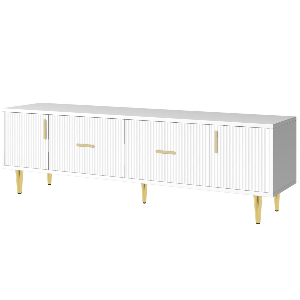 TV-MÖBEL Weiß 170/40/50CM - Weiß, Holzwerkstoff/Metall (40/50/170cm) - Urban Meuble