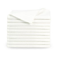 GÄSTETÜCHER, 10er-Set, 30x50 cm, 100% Baumwolle, Weiß - Weiß, Textil (30/50cm) - Zollner
