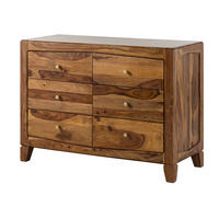 SIDEBOARD Sheesham 110x45x80 braun lackiert ANCONA #120 - Braun, Holz (110/80/45cm) - Massivmoebel24