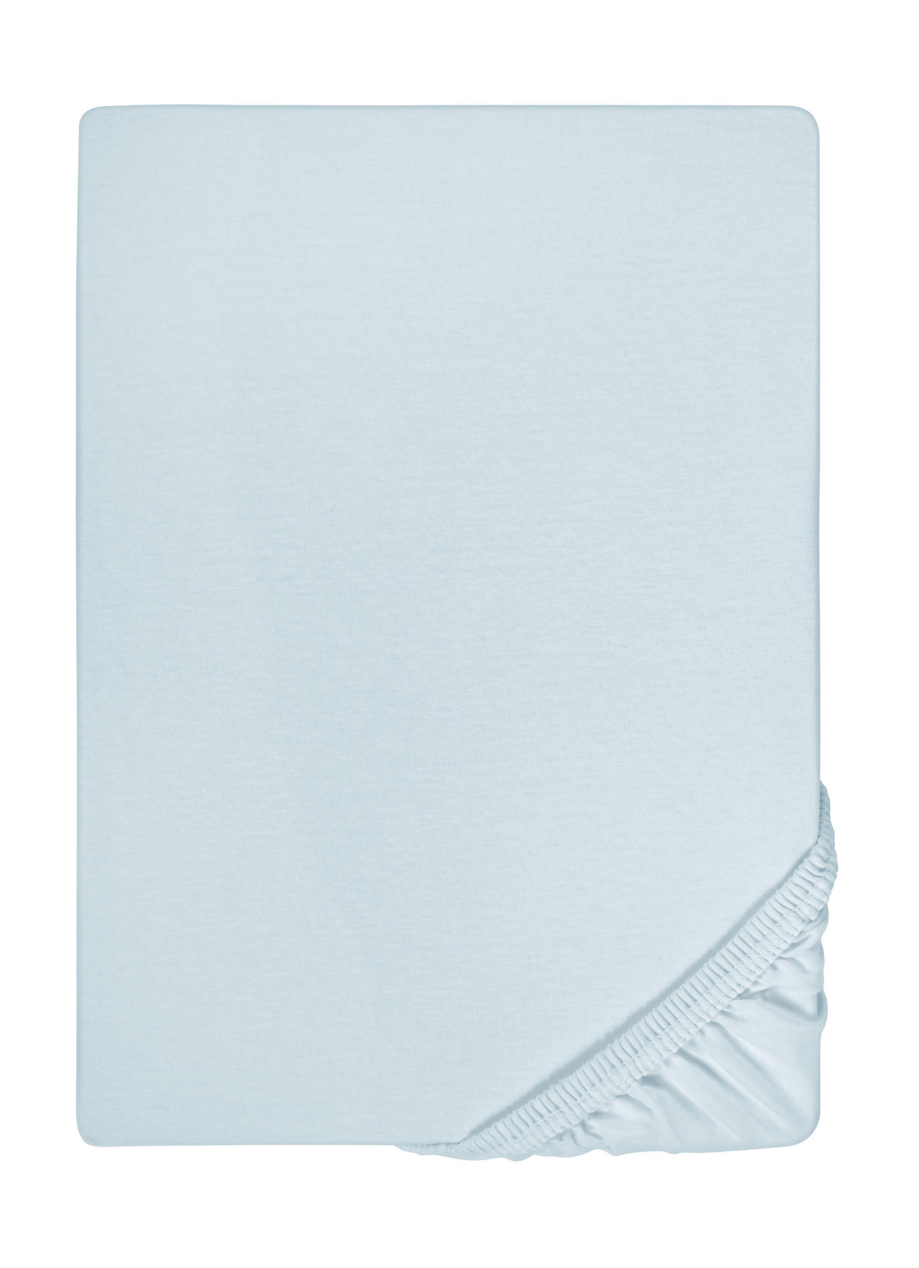biberna Sleep & Protect Spannbetttuch Hellblau 100x200 cm