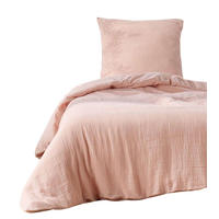 BETTWÄSCHE Angelia 140/200 cm - Rosa, Naturmaterialien (200/140cm) - Douceur d´intérieur