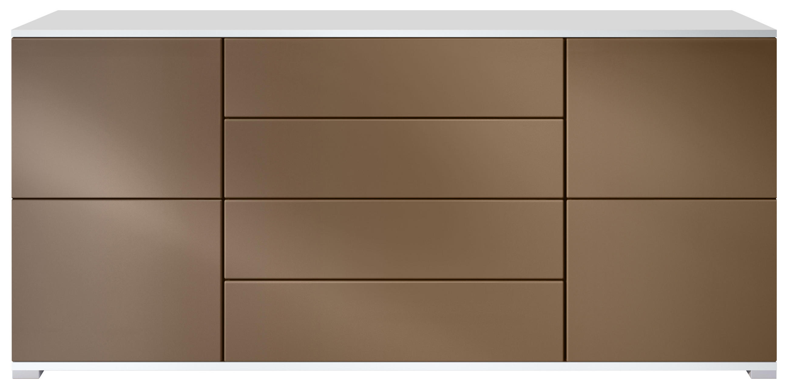 SIDEBOARD Rova Bronze Optik - Bronzefarben, Holzwerkstoff (166.5/75.5/35cm) - Vladon