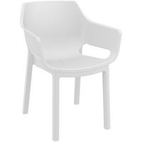 GARTENSTUHL Kunststoff Weiß - Weiß, Kunststoff (60/90/65cm) - CLP