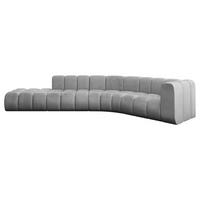 ECKSOFA modulares Sofa Tilmo-L1 - 399x194x70 cm Grau - Hellgrau, Holzwerkstoff/Textil (399/194cm) - ALTDECOR