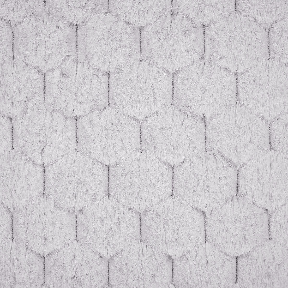 DEKOKISSEN 2er-Set Hellgrau 43/43 cm Purslane - Hellgrau, Textil (43/43cm) - Beliani