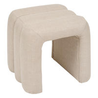 BOGEN-HOCKER Sisco 43/42/44 cm - Beige, Textil (42/44/43cm) - Atmosphera Createur d´interieur