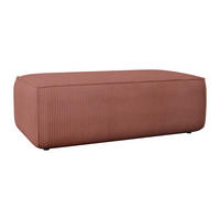 SITZHOCKER - 1 Person - samt - rosa Amelia - Pink, Textil (102/42/69cm) - Vente-Unique