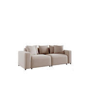 SOFA Megan 2-sitzer In Salvador - Beige, Holzwerkstoff/Textil (236/75/98cm) - Fun Möbel
