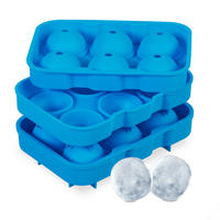 2XEISWÜRFELFORM - Blau, Kunststoff (18/4.5/12.5cm) - Relaxdays