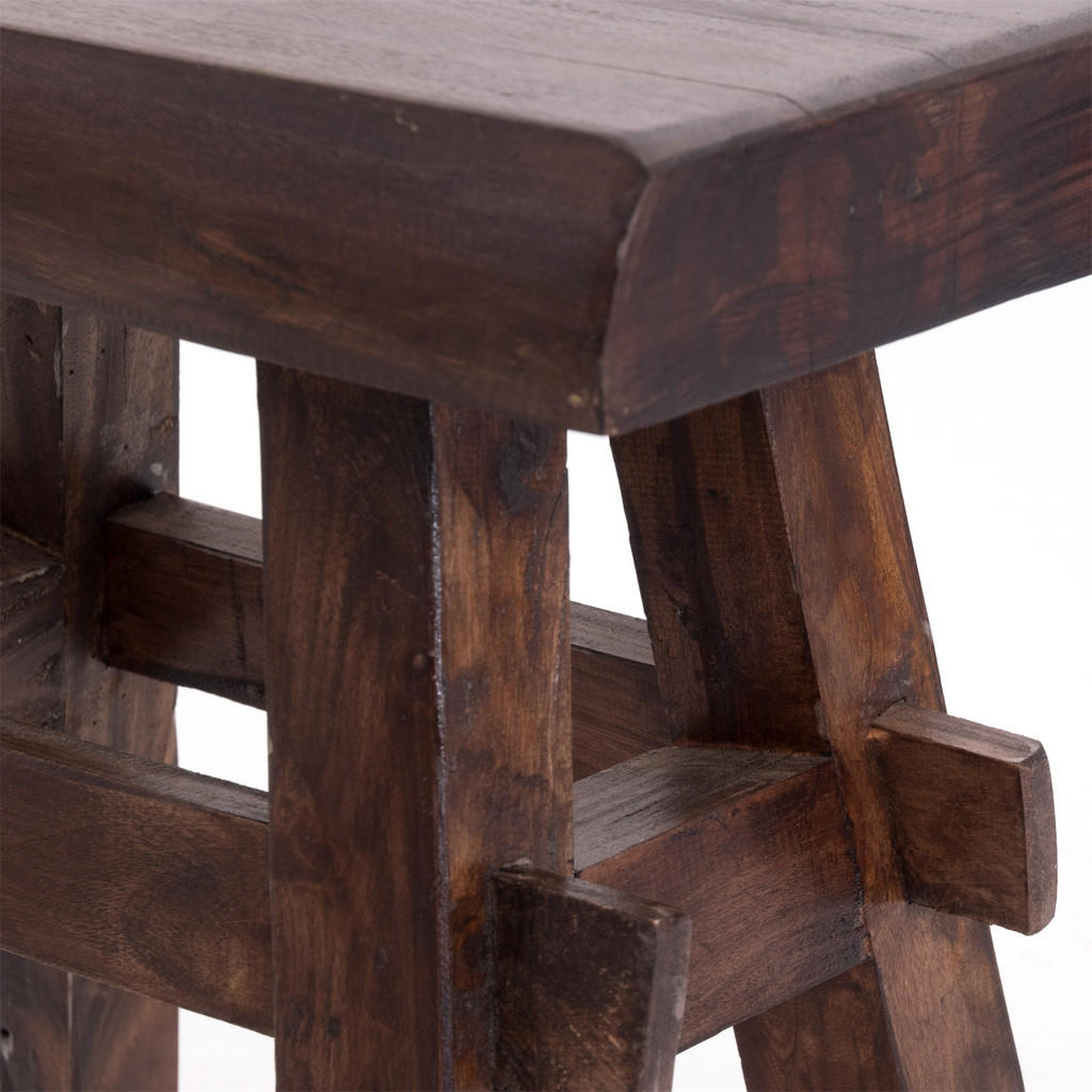 Thumbnail - Design Delights Hocker, Natur, Holz, 45x43x27 cm, Wohnzimmer, Hocker, Sitzhocker