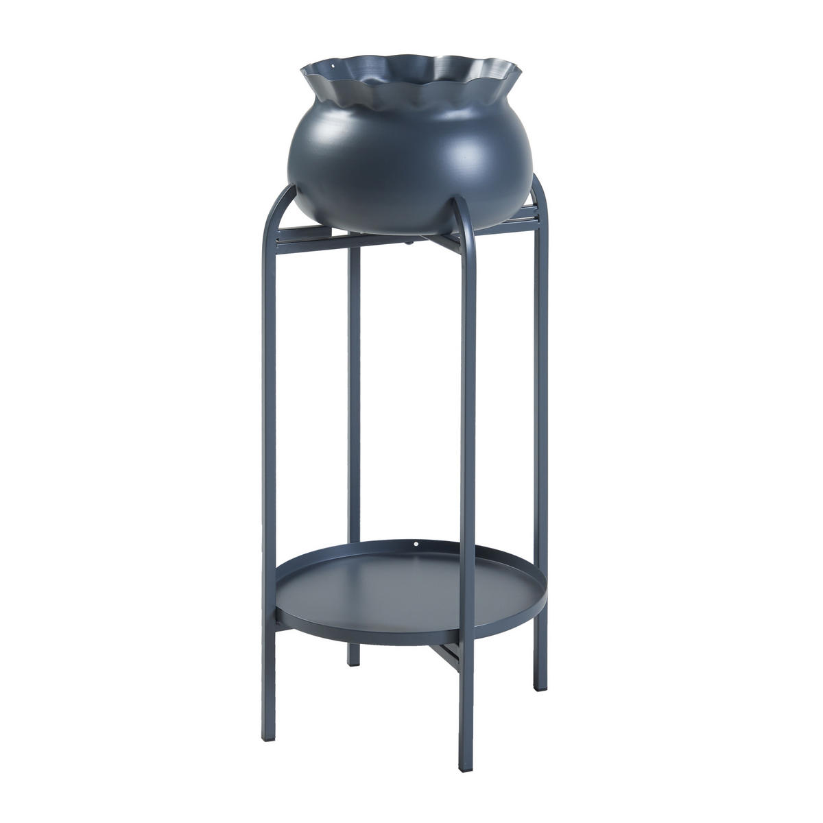 BLUMENSTÄNDER Altena - Schwarz, Metall (40/40/80.5cm) - [en.casa]
