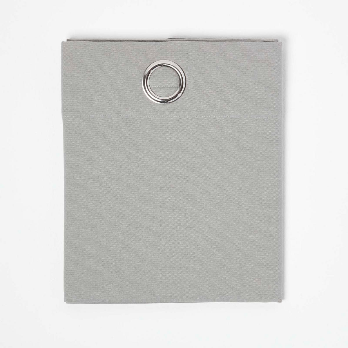 ÖSENVORHANG blickdicht 2er-Set, 137/182 cm - Hellgrau, Textil (137/182cm) - Homescapes