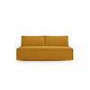 SCHLAFSOFA Mit Bettkasten DUO, Stoff Poso, Senffarbe - Gelb, Holz (198/89/90cm) - Kaiser Möbel