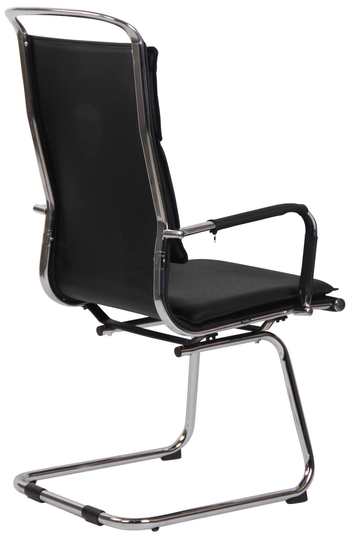 SCHWINGSTUHL Lederlook schwarz - Schwarz, Textil/Metall (56/113/66cm) - CLP
