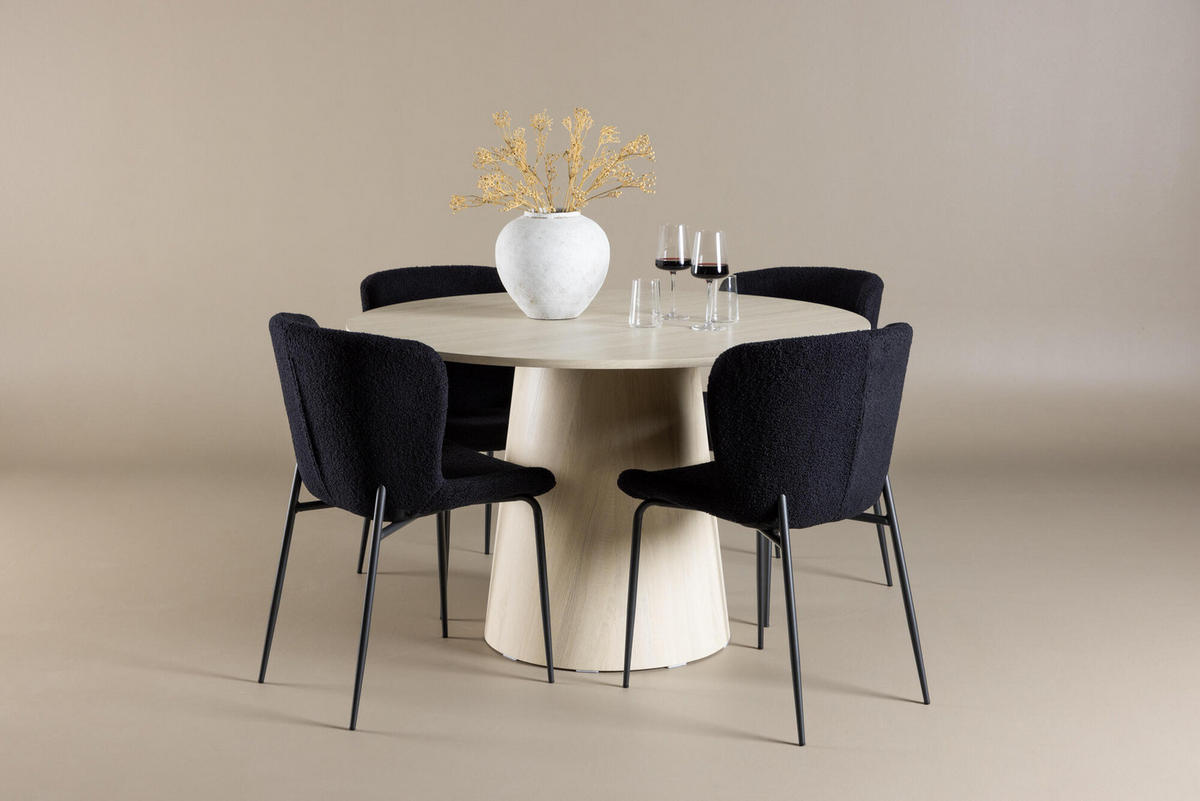 ESSTISCH LANZO Beige 120x120x75 cm - Beige, Holzwerkstoff (120/120/75cm) - FURNLUX