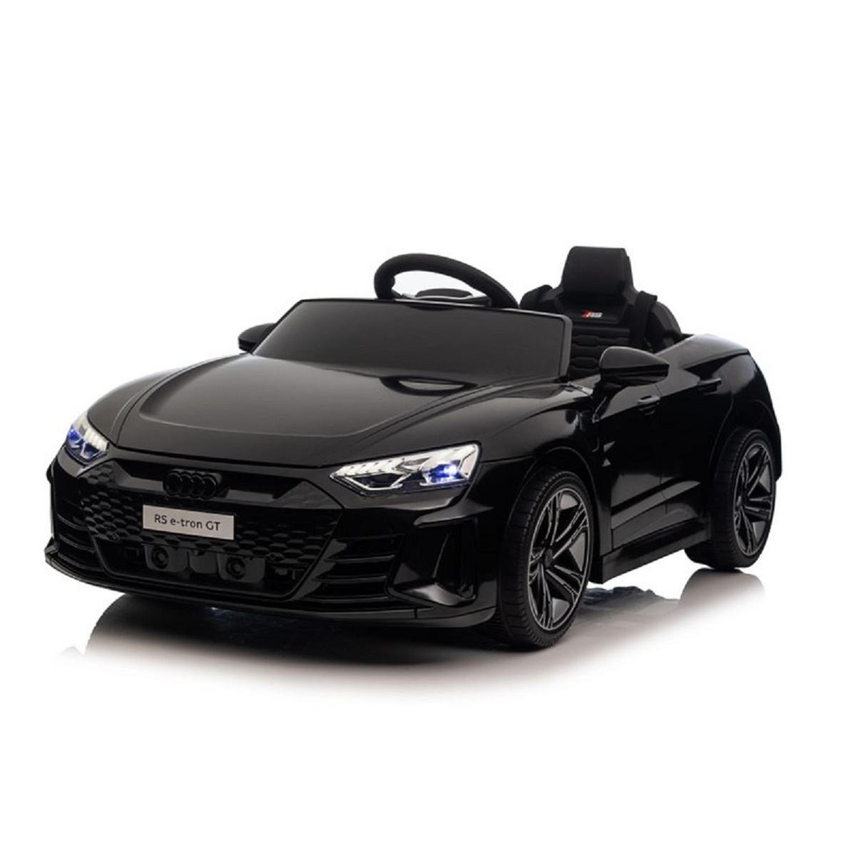 ELEKTROAUTO Audi RS E-Tron GT schwarz 6888, Fernbedienung, EVA-Räder, Mp3, USB - Schwarz, Kunststoff (103/58/41cm) - Moni