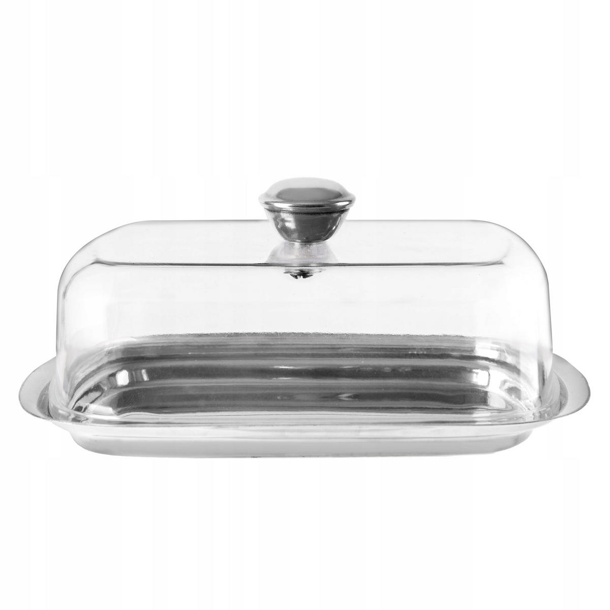 KADAX Butterdose Butterdose mit Deckelgriffbehälter - Transparent, Glas (11.5/7/15.5cm) - KADAX