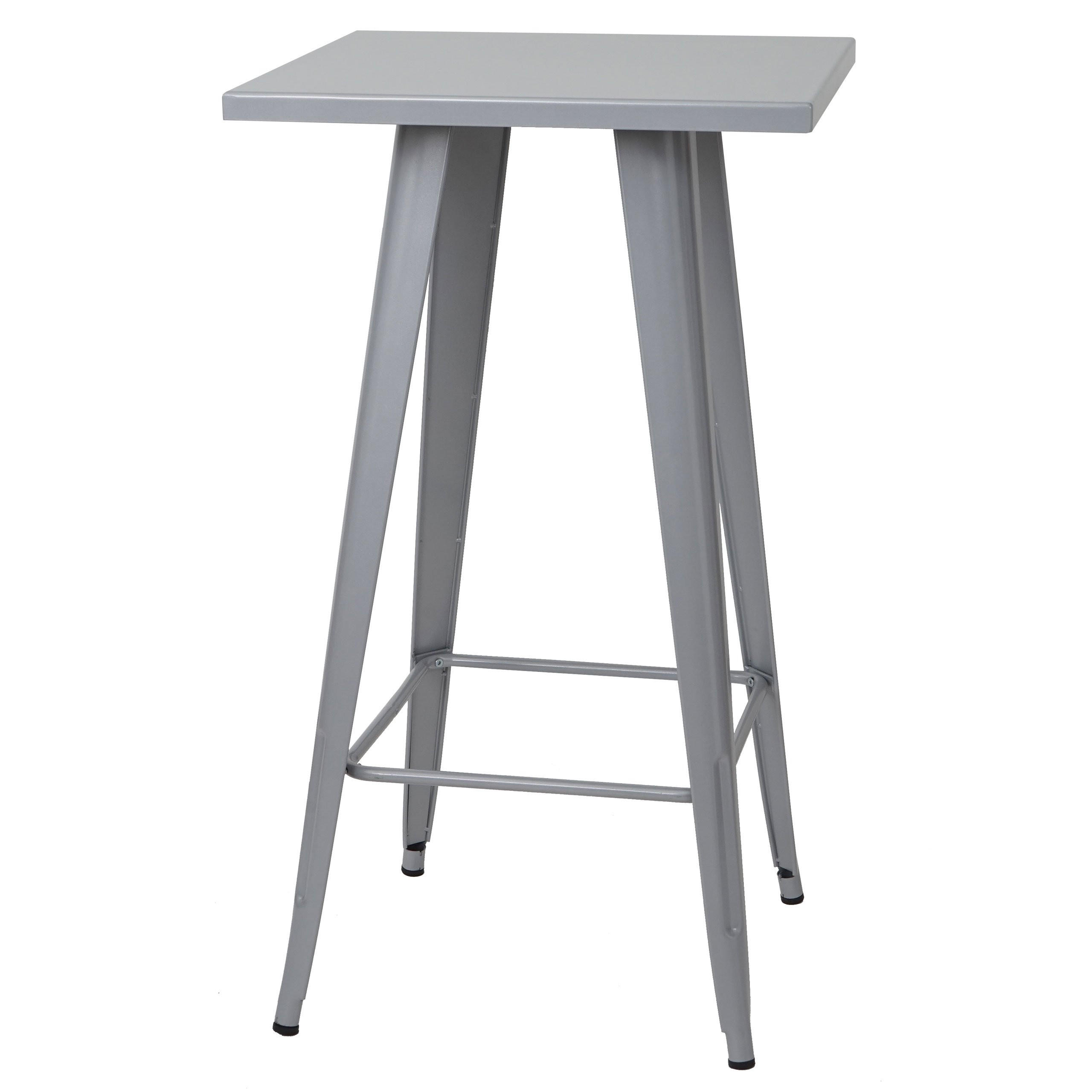 Chefgastro Stehtisch Grau 60x105x60 cm