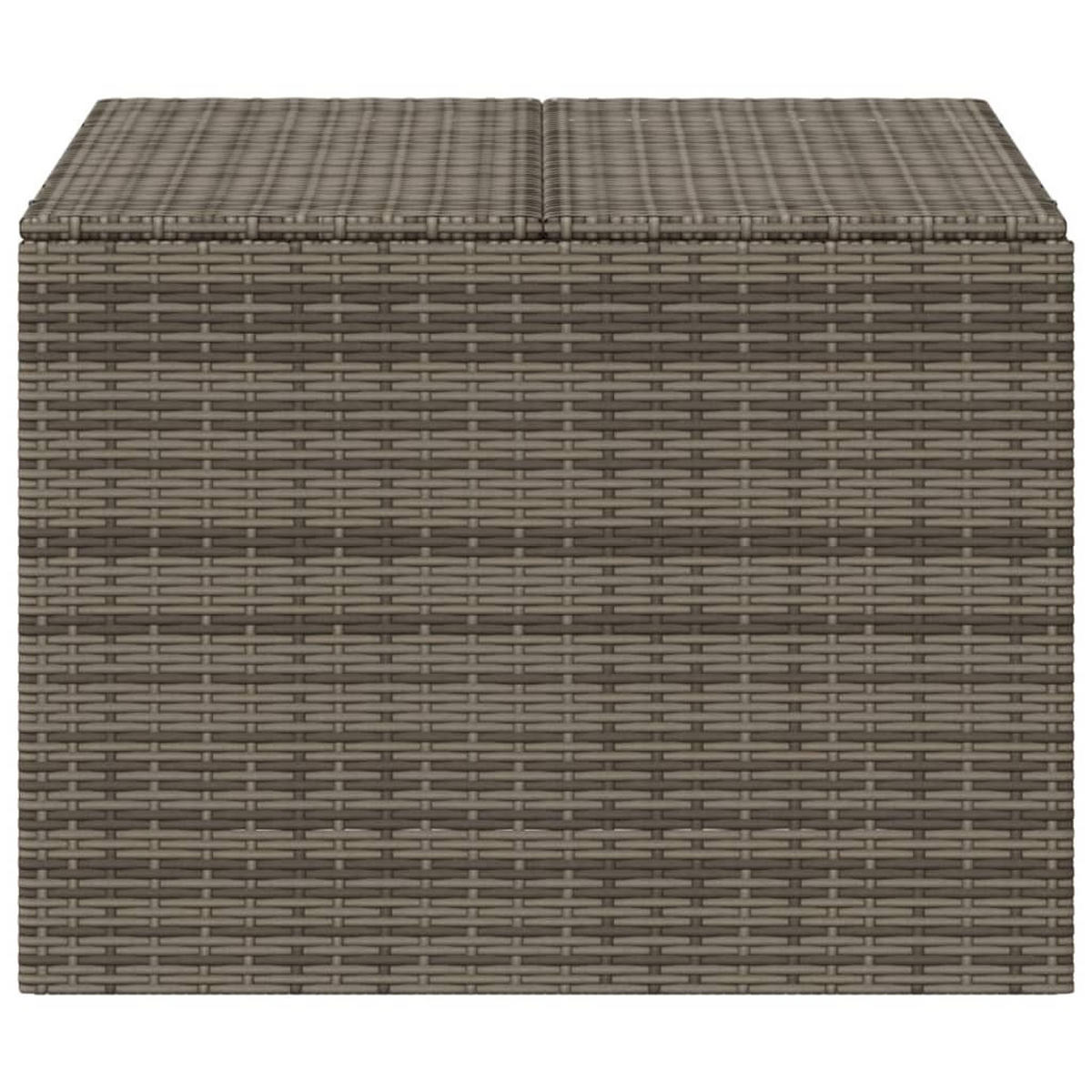 GARTENTRUHE Grau 291L Poly Rattan - Grau, Kunststoff (75/59/80cm) - vidaXL