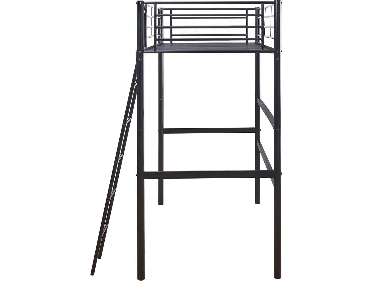 ETAGENBETT alora Schwarz - Schwarz, Metall (190/90cm) - Habitat Garten