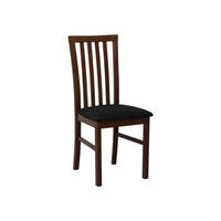 STUHL Milano I, Holzfarbe: Walnuss - Walnussfarben/Schwarz, Holz (43/93/40cm) - MIRJAN24