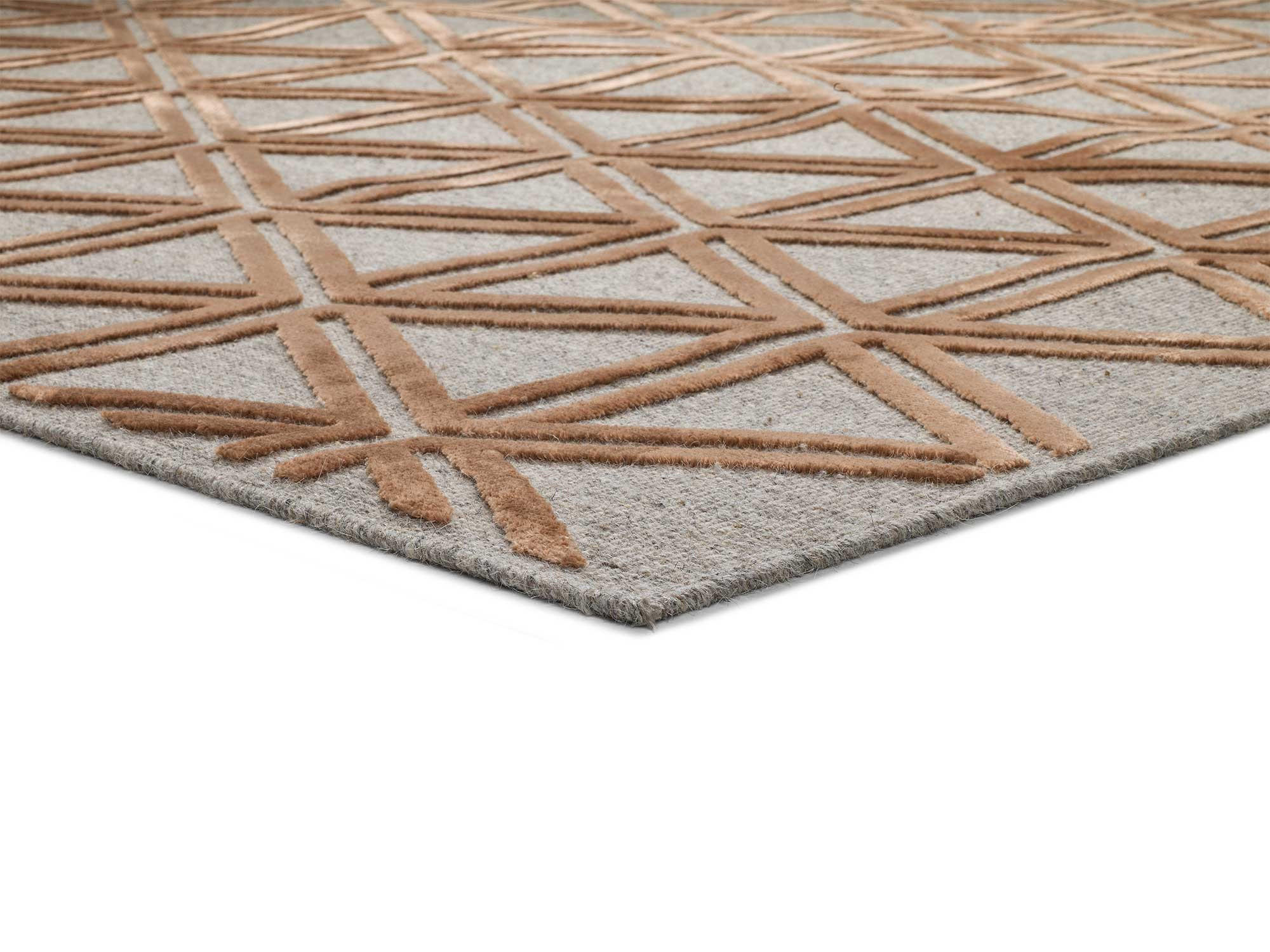 WEBTEPPICH Kupfer Lana 120/170 cm - Rostfarben, Textil (120/170cm) - Atticgo