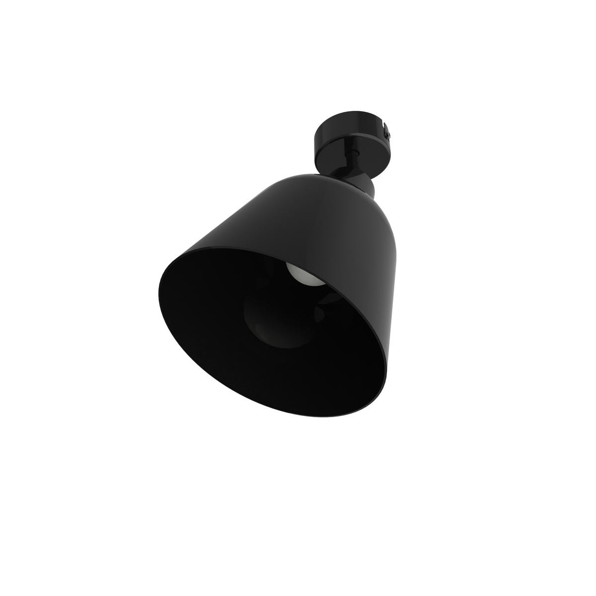 DECKENLEUCHTE - Schwarz Hochglanz, Metall (25/25/32.5cm) - Lumicom