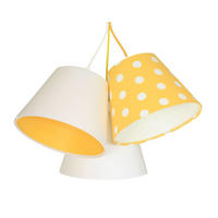 HÄNGELEUCHTE Weiß 26/19 cm - Gelb/Weiß, Kunststoff (26/0.8/19cm) - ONZENO