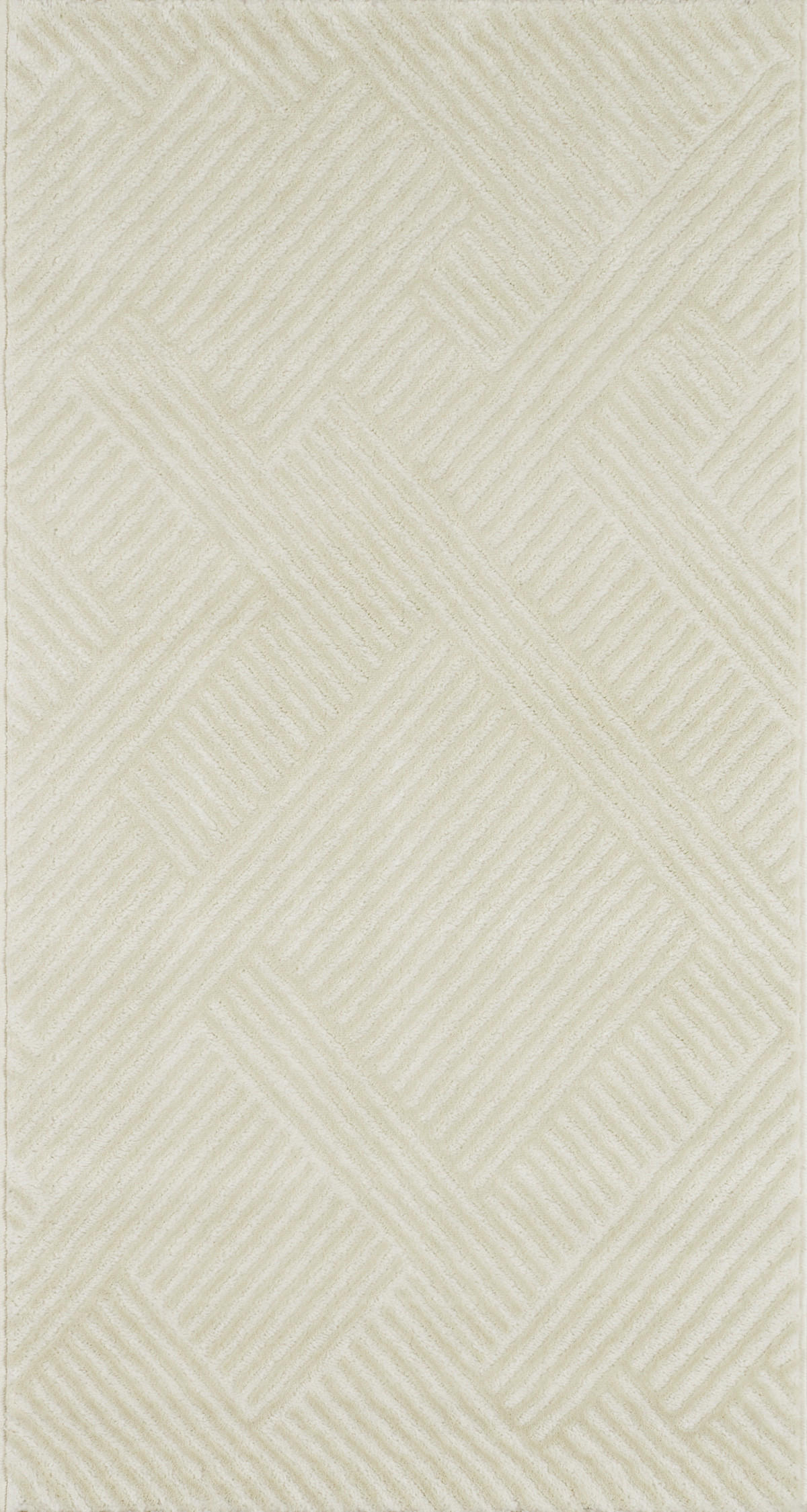 TEPPICH mit grafischem Muster in Creme Bianca 80x150 cm - Creme, Textil (80/150cm) - Nazar Rugs
