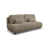 SCHLAFSOFA Etna mit Schlaffunktion und Bettkasten, Farbe: Braun, Cordstoff, Ottomane Unsiversal - Braun, Textil (205/80/90cm) - VENASI MÖBEL