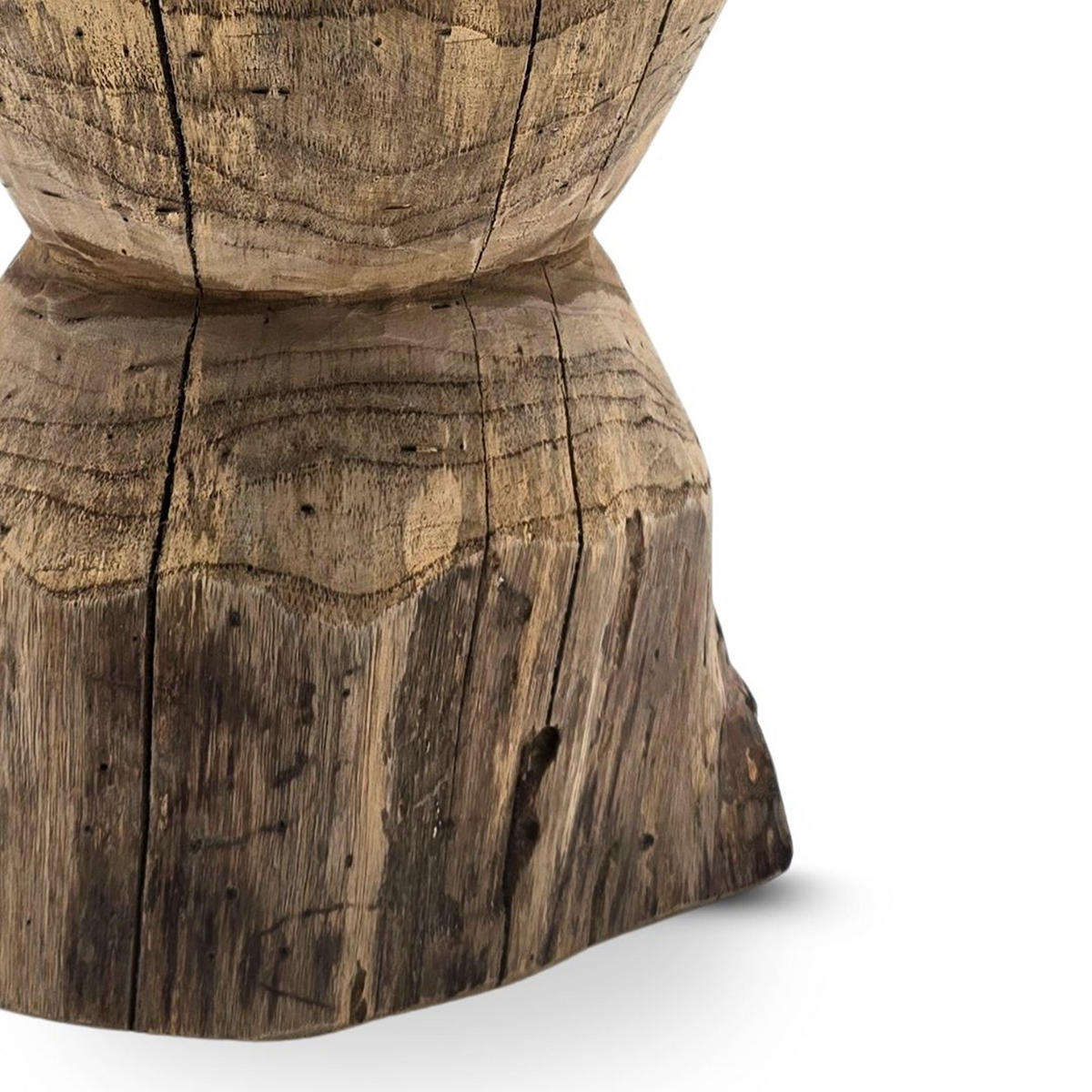 BEISTELLTISCH Mesh Teak Massivholz naturfarben - Naturfarben, Holz (23/25/39cm) - CREEDWOOD