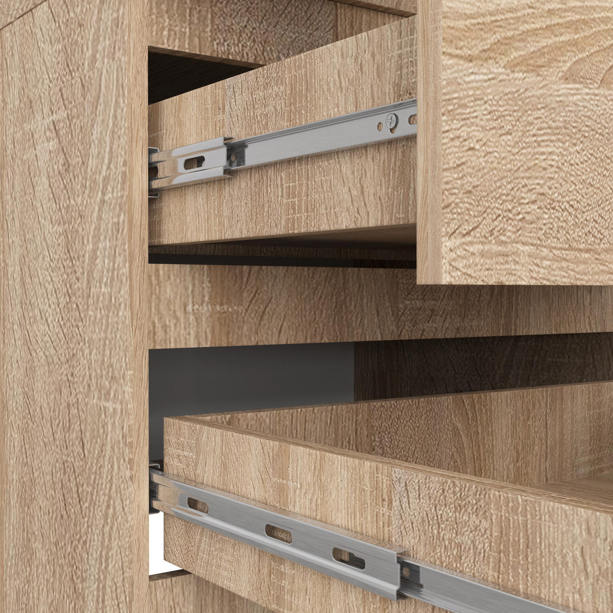 KLEIDERSCHRANK Sonoma Eiche 60x51x234 cm - Sonoma Eiche, Holzwerkstoff (60/234/51cm) - Akord