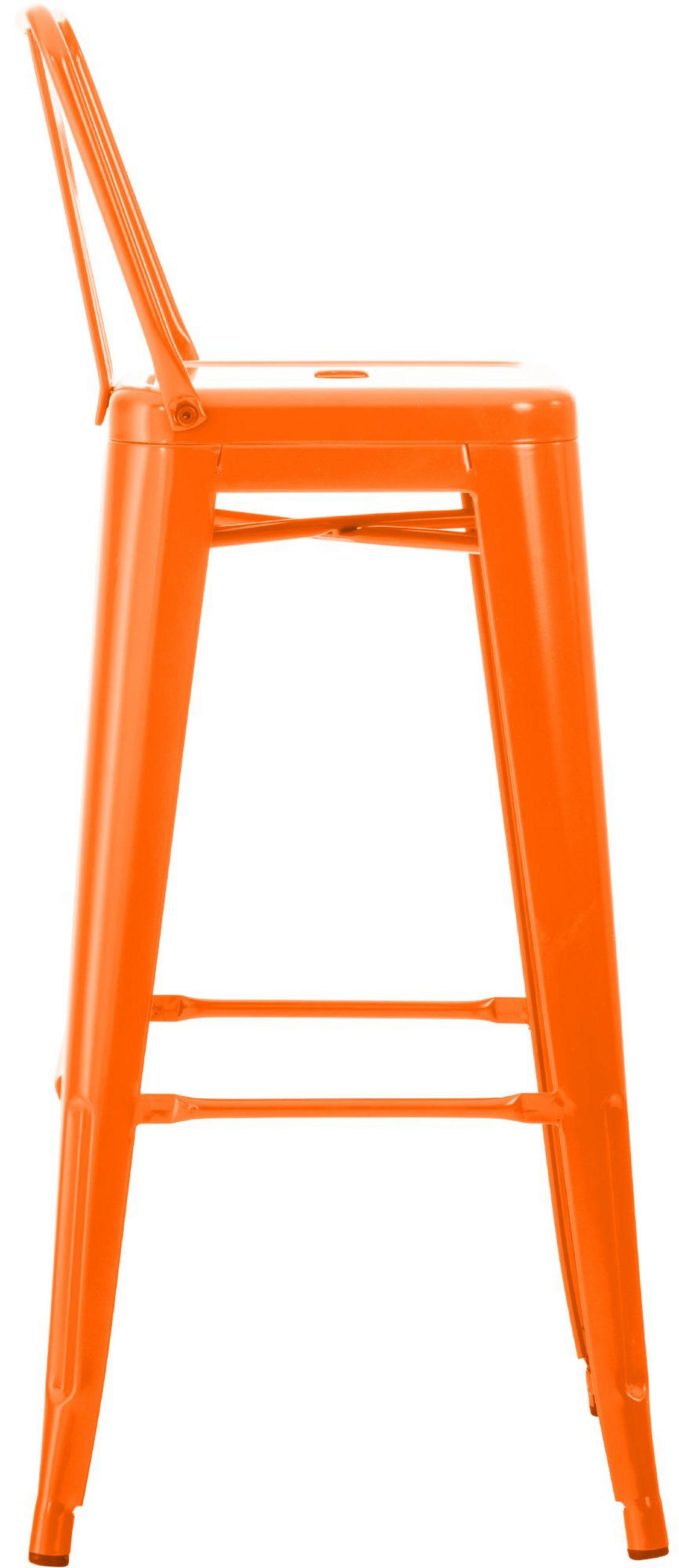 BARHOCKER Lekel Metall Orange - Orange, Metall (44/96/43cm) - DELUKE