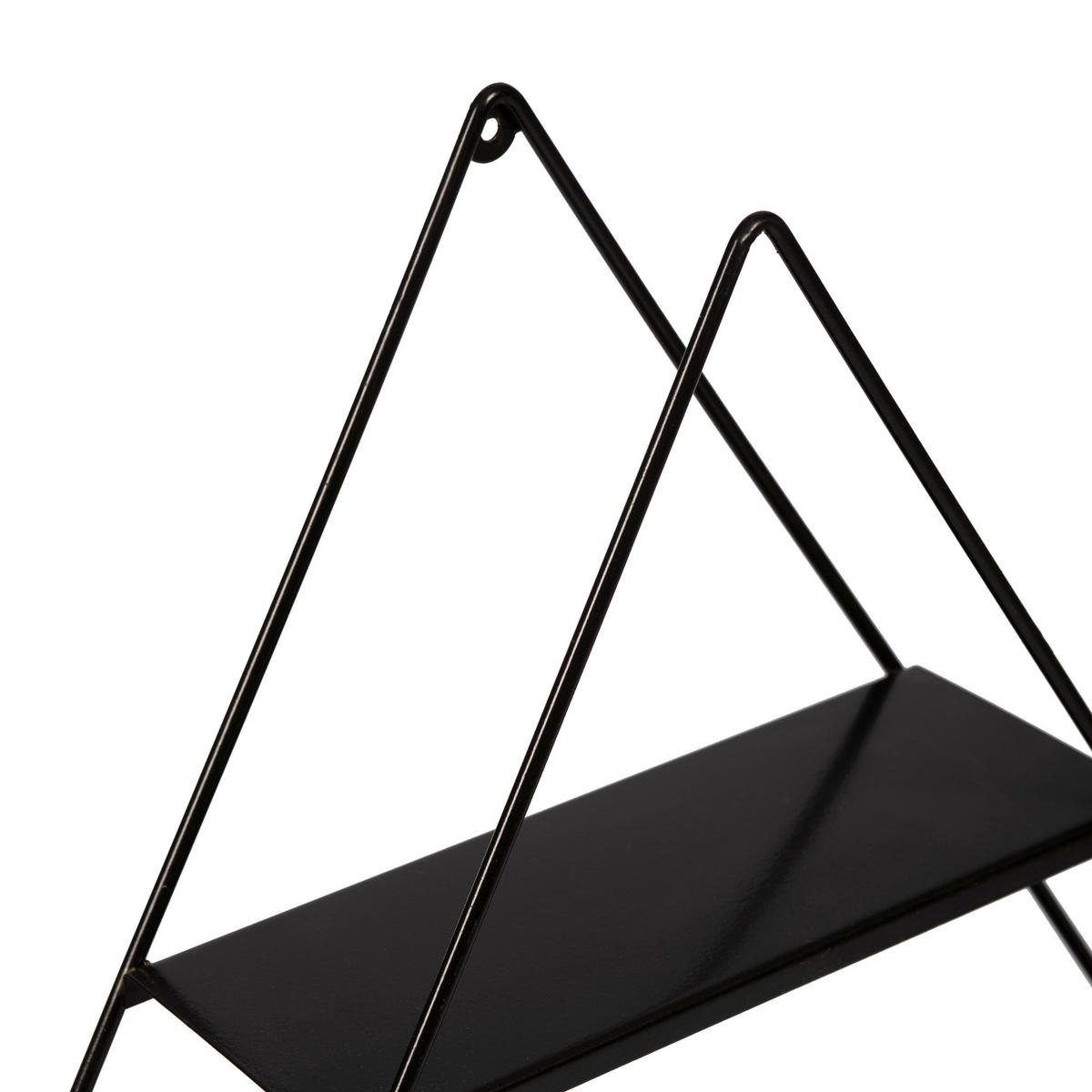 WANDREGAL Polvijärvi - Schwarz, Metall (70/59/9cm) - [en.casa]
