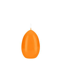 EIKERZEN Klarlack Mandarin Orange 90 x Ø 60 mm, 6 Stück - Orange, Paraffin (6/9/9cm) - Kopschitz Kerzen