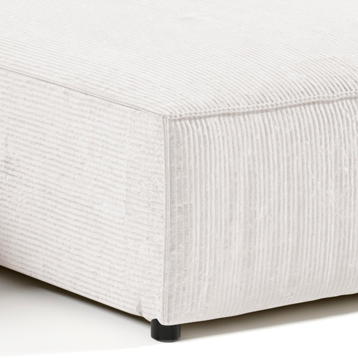 ECKSOFA Isaac 4 Sitzplätze Weiß - Weiß, Holzwerkstoff (294/185cm) - Petits-meubles