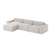 ECKSOFA RIFU SO mit Schlaffunktion, Grau - Grau, Textil (346/185cm) - Fedve