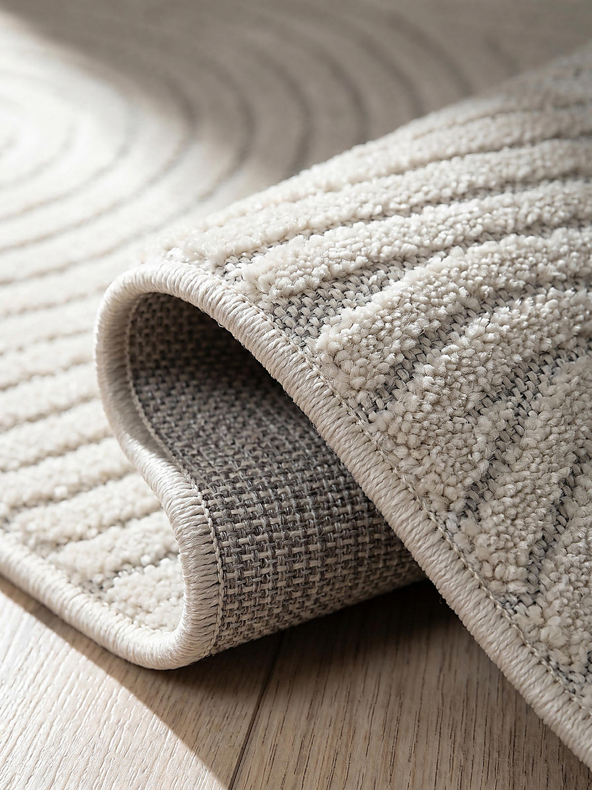 TEPPICH Outdoor Geometrisch MEZEN Polypropylen Creme 120 x 160 cm - Beige, Textil (120/160cm) - KADIMA DESIGN