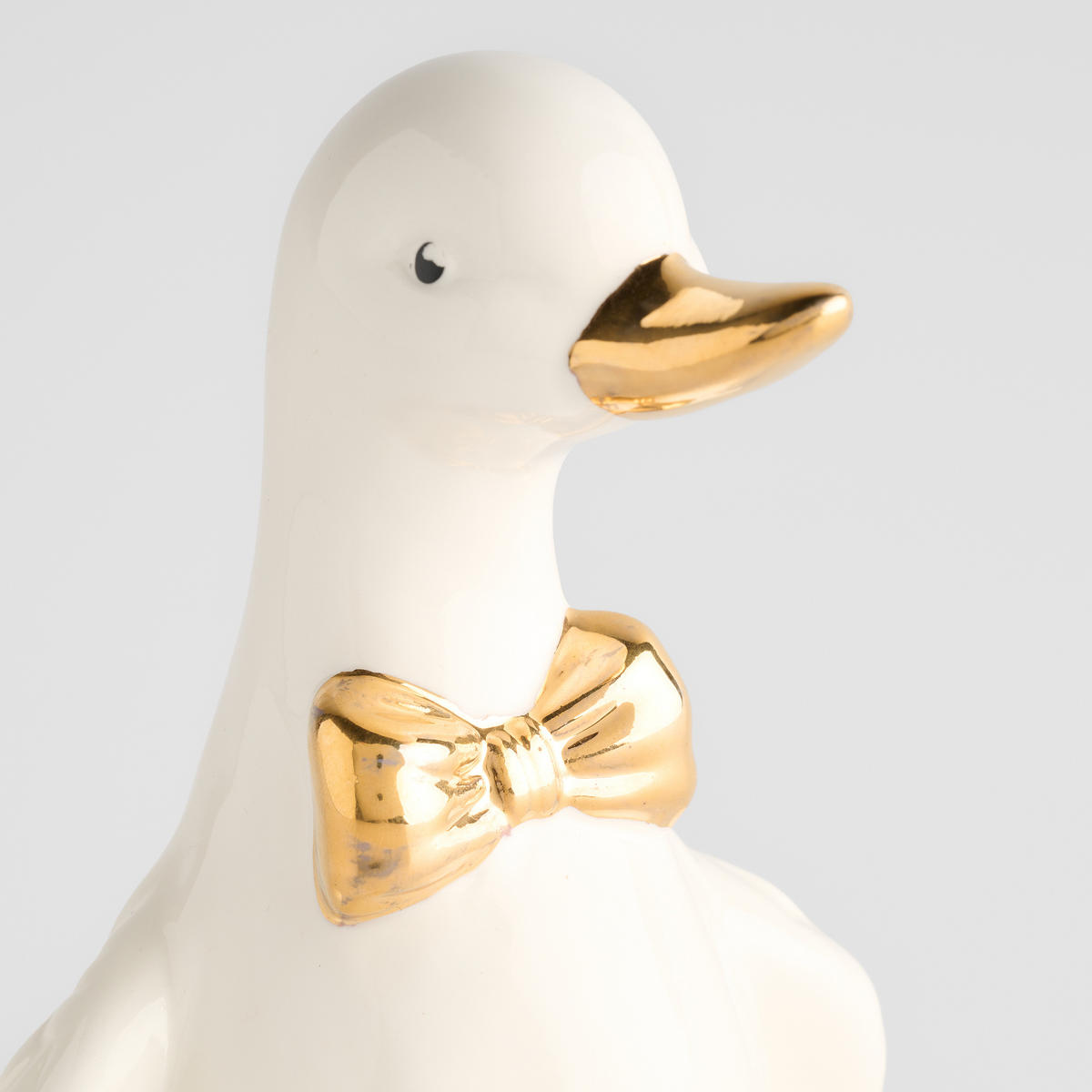 DEKOFIGUR Ducksi - Weiß, Keramik (12.5/20.5/11cm) - home&you