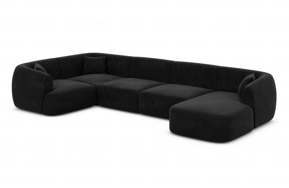 XXXLutz Wohnlandschaft Schwarz 325x78x177 cm