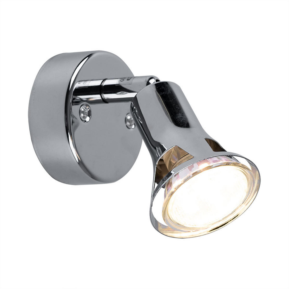 LED WANDLEUCHTE DANTE Silber Chrom - Silberfarben, Metall (7/13/10cm) - Globo Lighting