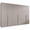 DREHTÜRENSCHRANK 202/300/52 6-türig - Beige, Holz/Metall (300/202/52cm) - Abiks Möbel