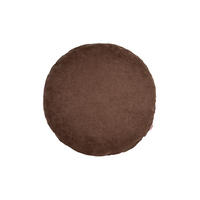 KISSENHÜLLE Rund FarbTon Chenille-Haptik kaffee-braun 50 cm Ø - Braun, Textil (50/50cm) - beties Heimtextil