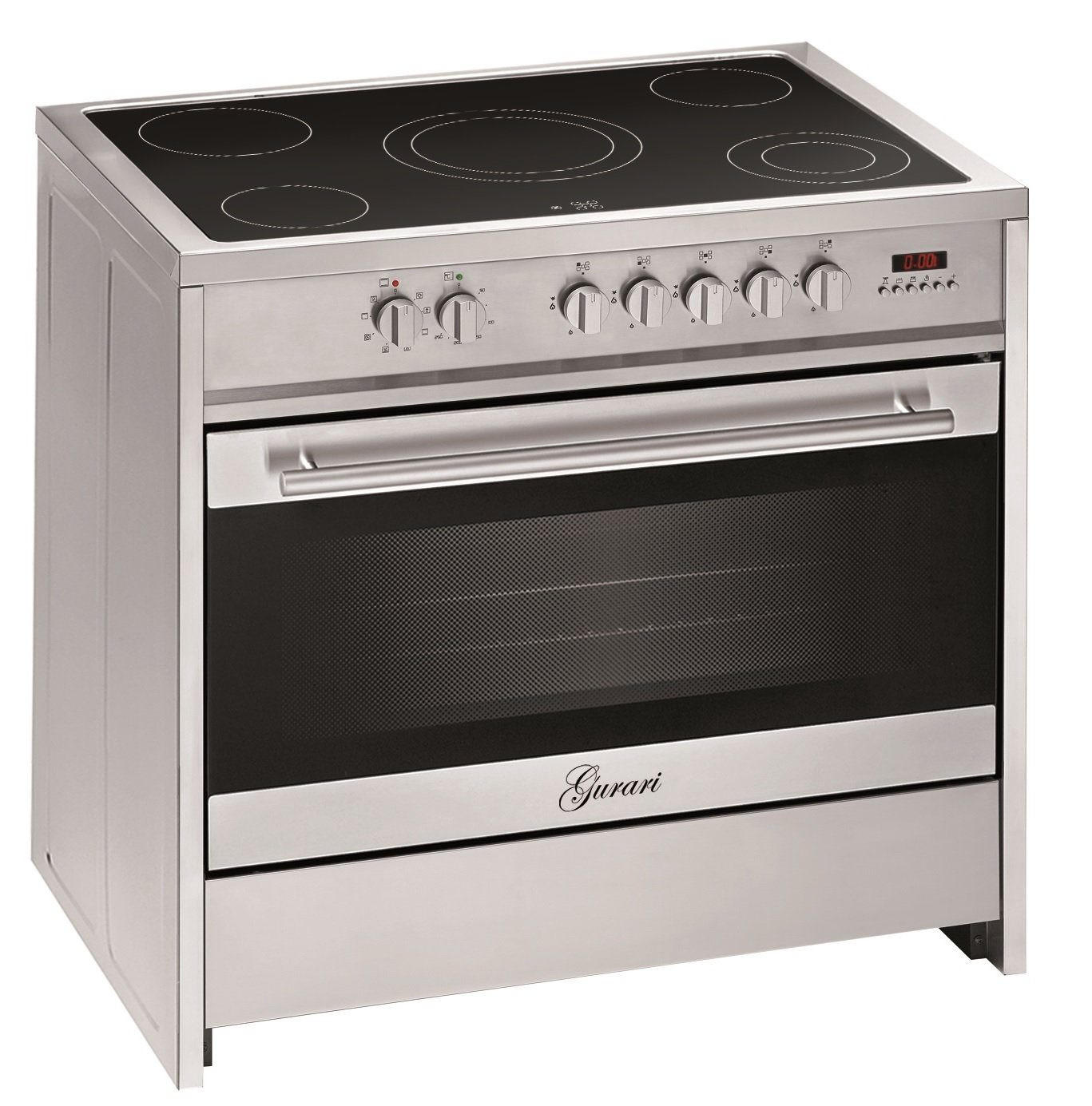 Gurari Elektro-Standherd Silber 90x94x61.5 cm