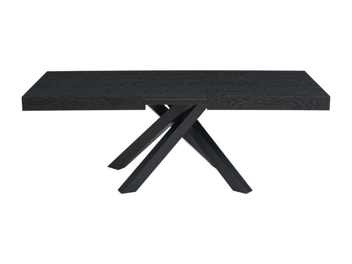 ESSTISCH ausziehbar - 6 bis 10 Personen - MDF & Metall - Schwarz - CATONAV - Schwarz, Holz (240/90/75cm) - Vente-Unique