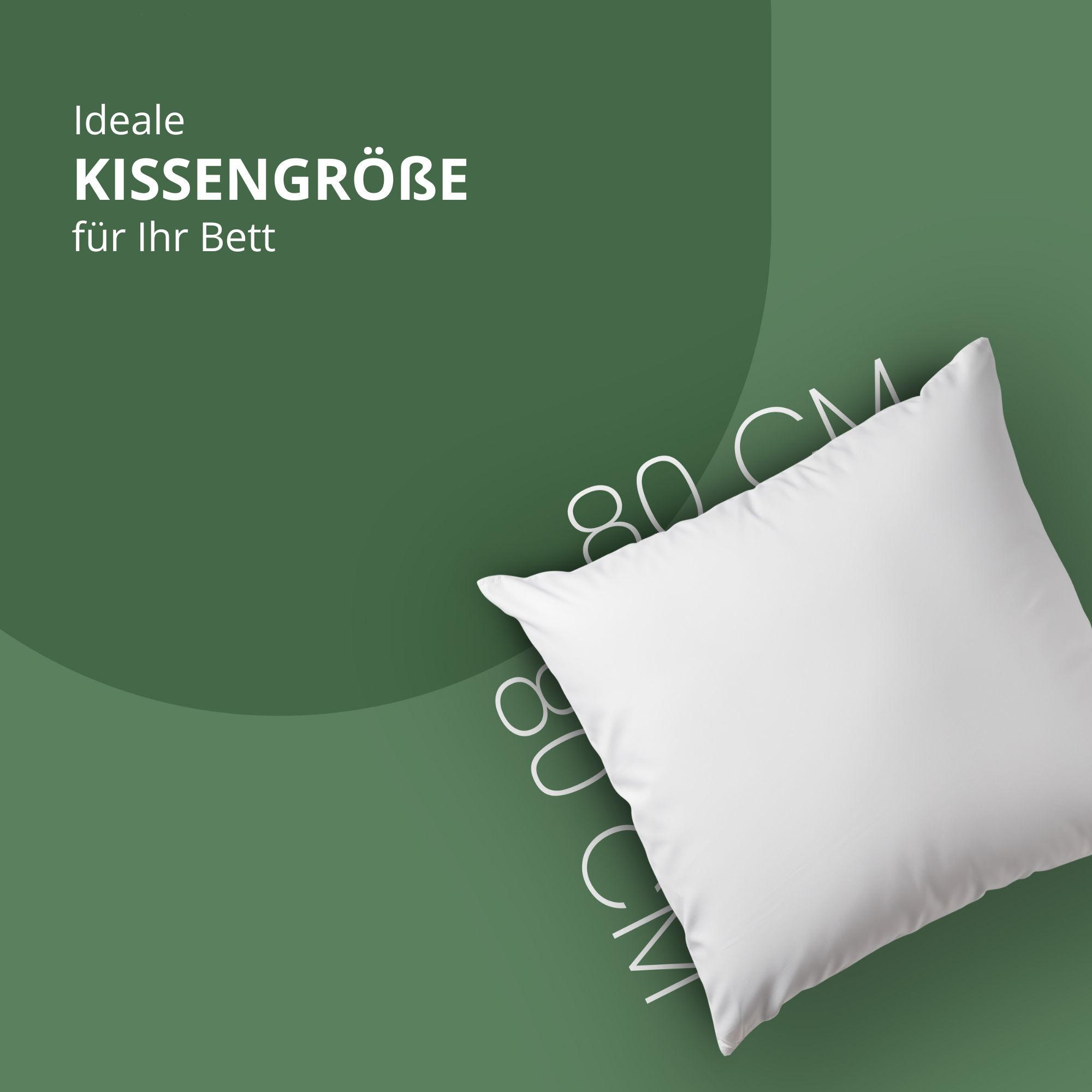 KOPFKISSEN 80x80cm - Weiß, Textil (80/80cm) - Bestlivings